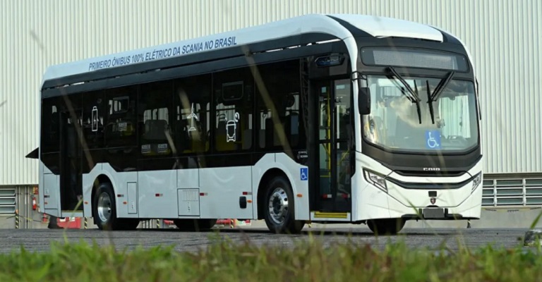 Scania K 230E: primeiro ônibus elétrico 100% no Brasil