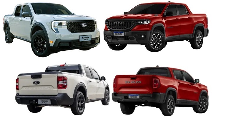 Nova Ford Maverick encara Rampage em briga acirrada entre picapes médias